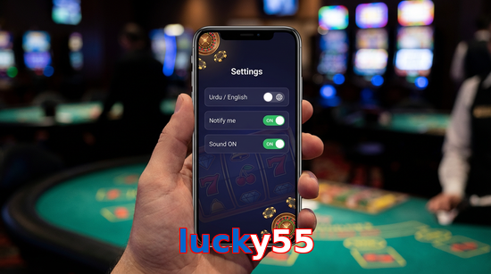 Game list for Lucky55 app section