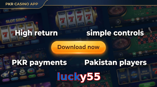 Main screen of Lucky55 gamedownload page for PK players